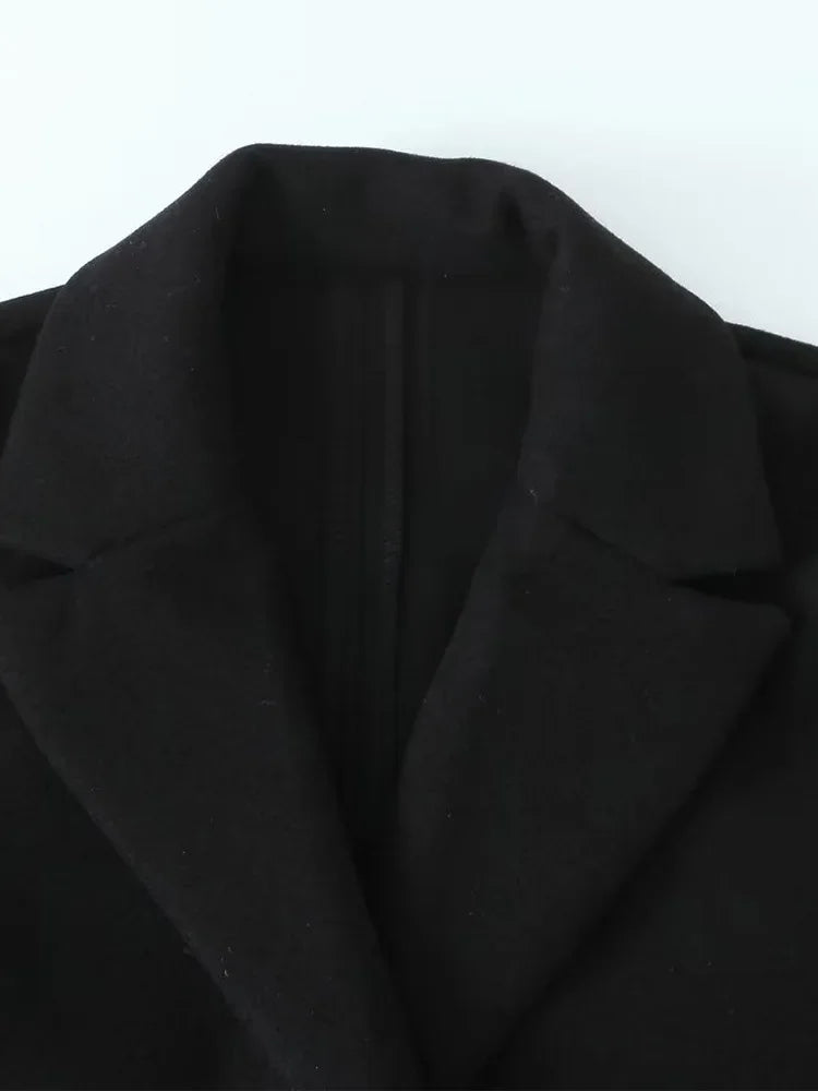 Rubee Women's Trench Coat Open-Stitch Long Polyester