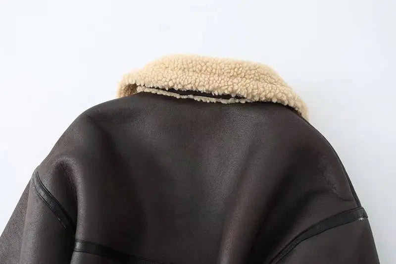 Rubee Women's Jacket Shearling Leather