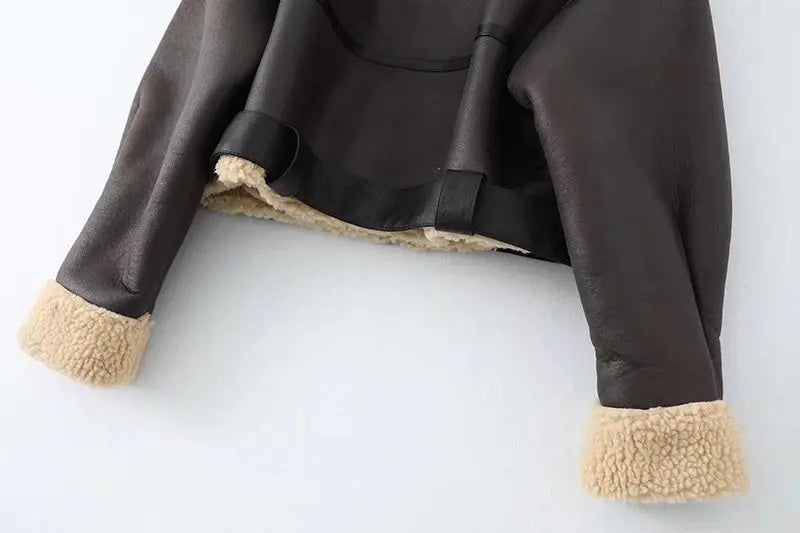 Rubee Women's Jacket Shearling Leather
