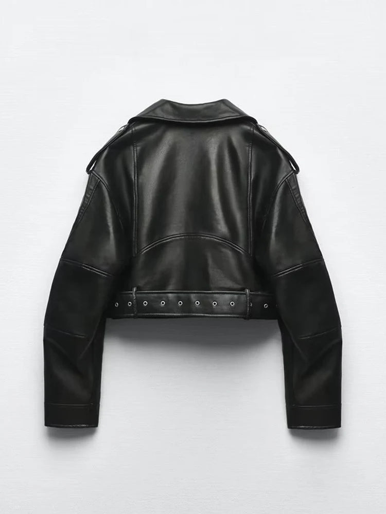 Rubee Women's Jacket Cropped Leather