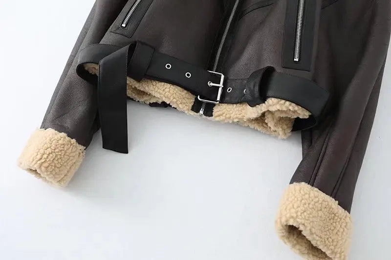 Rubee Women's Jacket Shearling Leather