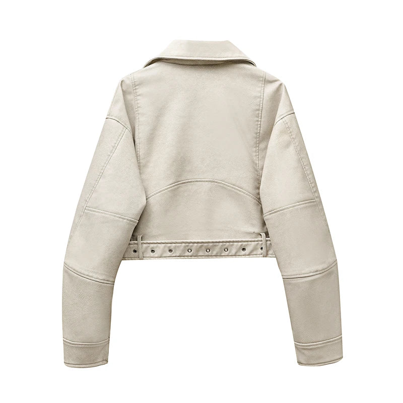 Rubee Women's Jacket Cropped Leather