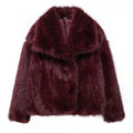 Fluffy Faux Fur Teddy Coat - Women's Warm Winter Outerwear