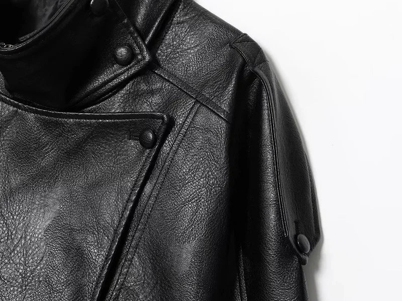 Rubee Women's Jacket Oversized Faux-Leather