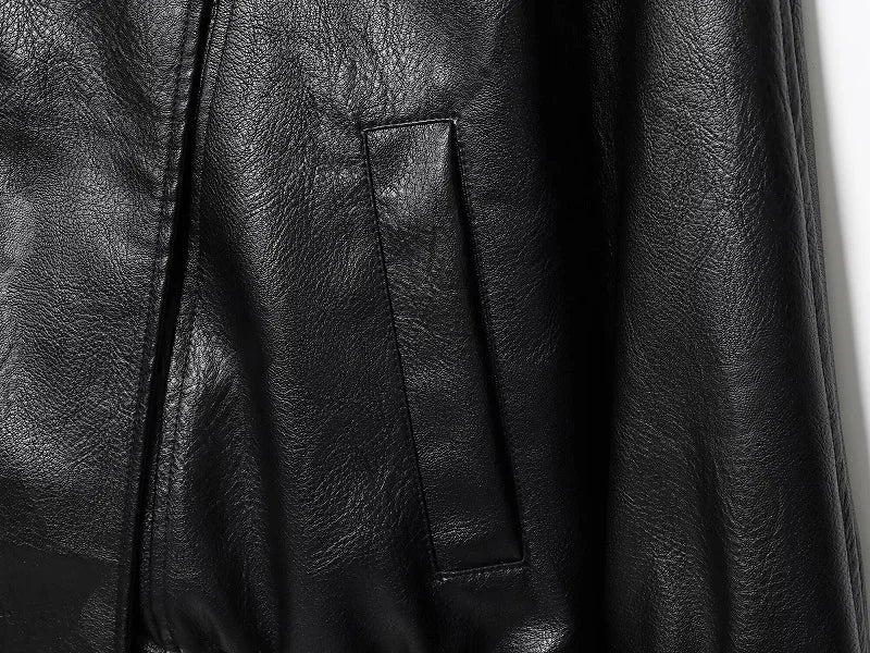Rubee Women's Jacket Oversized Faux-Leather