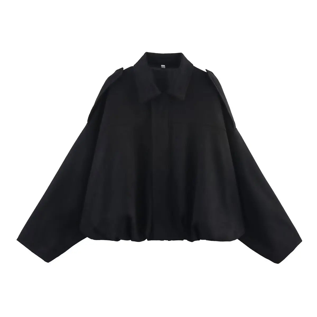 Oversized Suede Bomber Jacket - Women's Zip-Up Streetwear Coat