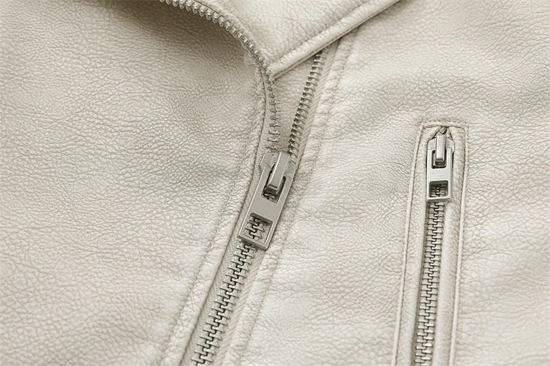 Rubee Women's Jacket Cropped Leather