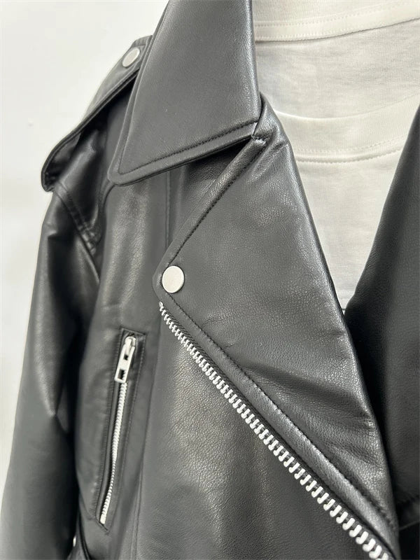 Rubee Women's Jacket Cropped Leather