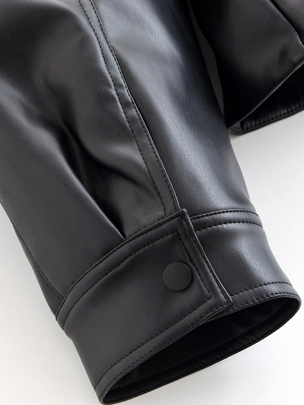 Rubee Women's Trench Coat Belted Faux-Leather