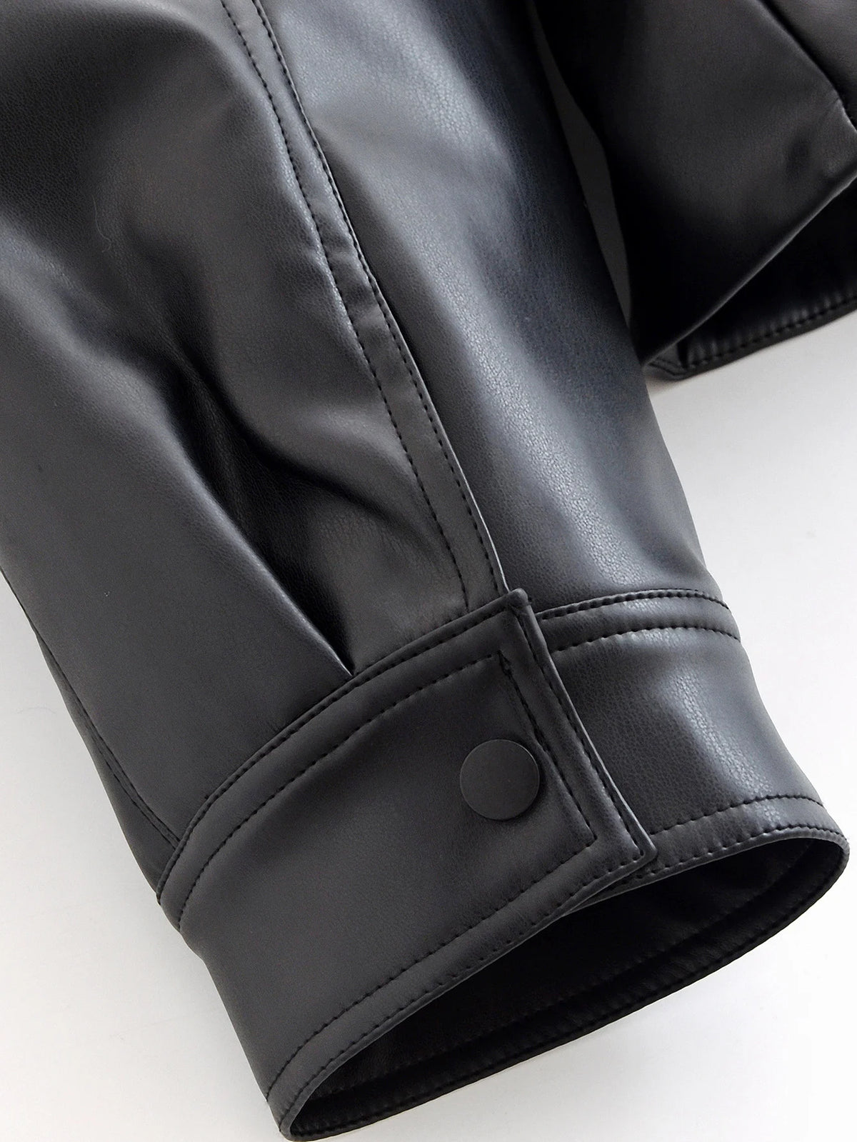 Rubee Women's Trench Coat Belted Faux-Leather