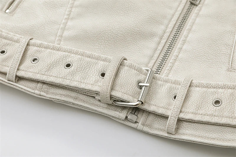 Rubee Women's Jacket Cropped Leather