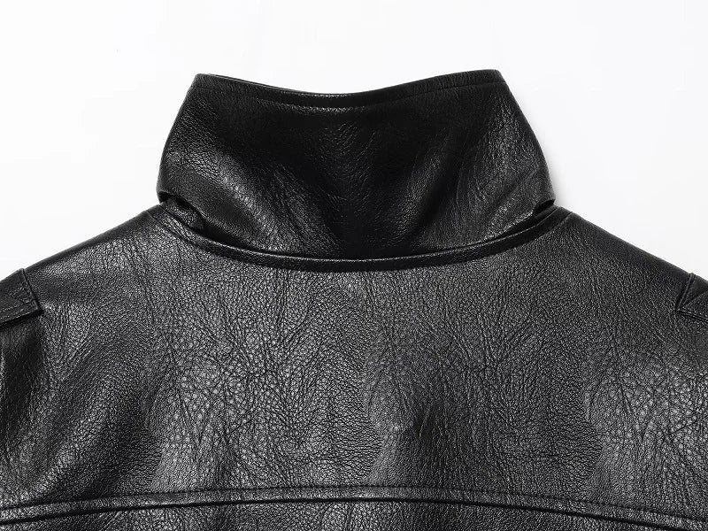 Rubee Women's Jacket Oversized Faux-Leather