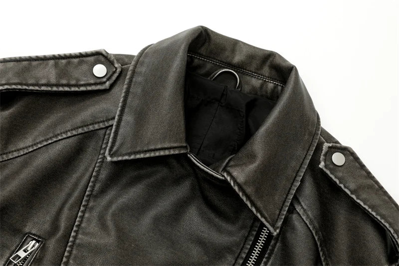 Rubee Women's Jacket Cropped Leather
