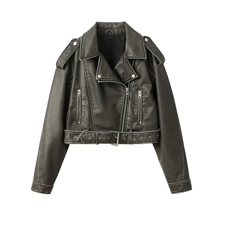 Rubee Women's Jacket Cropped Leather