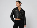 Rubee Women's Jacket Cropped Leather